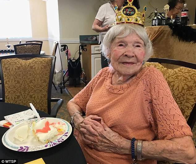 Helen Granier celebrated her 105th birthday on Friday with her closest friends